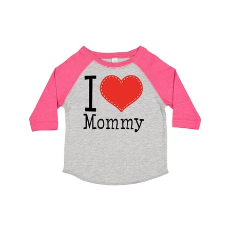 

Inktastic I Love Mommy Heart Gift Toddler Boy or Toddler Girl T-Shirt