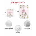 thumbnail image 7 of Blue Easter Bunny Kitchen Dish Towels for Drying Dishes Set of 3, Spring Daisy Modern Pink Buffalo Plaid Waffle Weave Microfiber Hand Tea Bathroom Towels Quick Dry & Absorbent Towel 15.7x23.6, 7 of 7