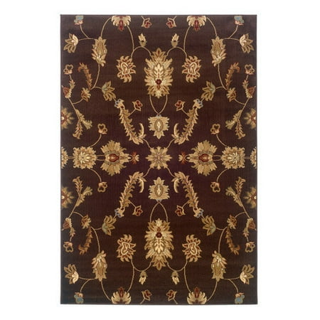 LR Resources Adana Traditional Design Brown Area Rug
