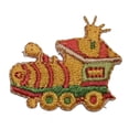 thumbnail image 1 of ID 1669Z Child Toy Train Patch Present Railroad Wood Embroidered IronOn Applique, 1 of 1
