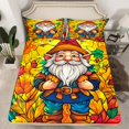 thumbnail image 1 of YST Fall Bedding Set For Home Full,Autumn Gnome Bed Sheets For Kids Adults,Rustic Farmhouse Thanksgiving Fitted Sheet Gold Abstract Maple Leaves Sheets 3 Pcs, 1 of 4