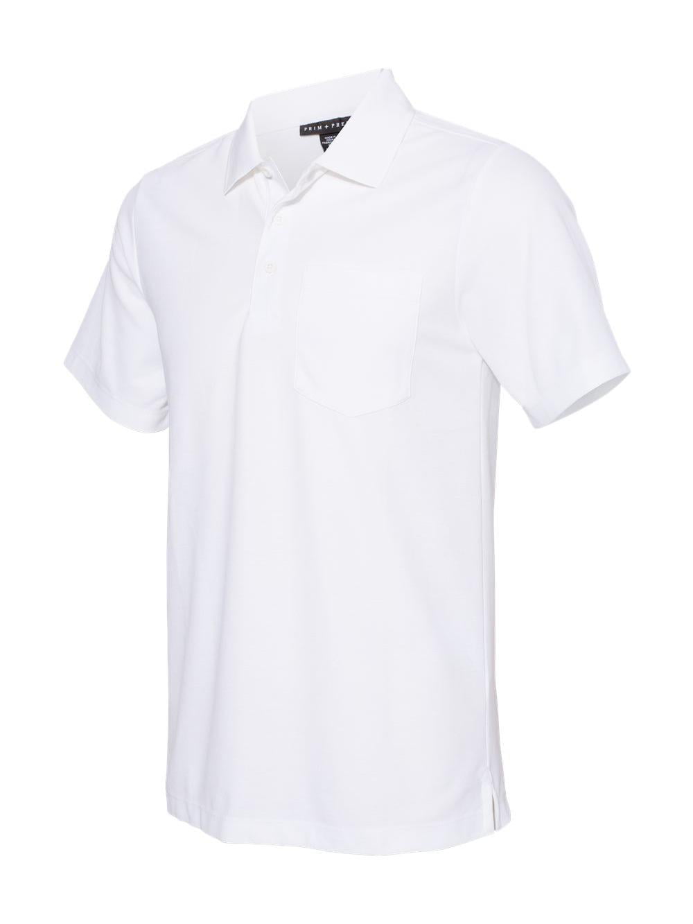 Palmland Classic 2 Pocket Solid Banded Bottom Polo Shirt Sizes Medium-4XLT