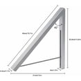 thumbnail image 4 of Foldable clothes hanger, space-saving collapsible hanger, aluminum Al, 4 of 5