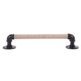 thumbnail image 1 of Industrial Style Pipe Furniture Handle Black Wrought Iron Rope Handle, 1 of 5