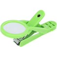 thumbnail image 1 of Coupe-Ongles, Coupe-Ongles en Acier Inoxydable Réglable avec Loupe, Effet Complet (Vert), 1 of 8