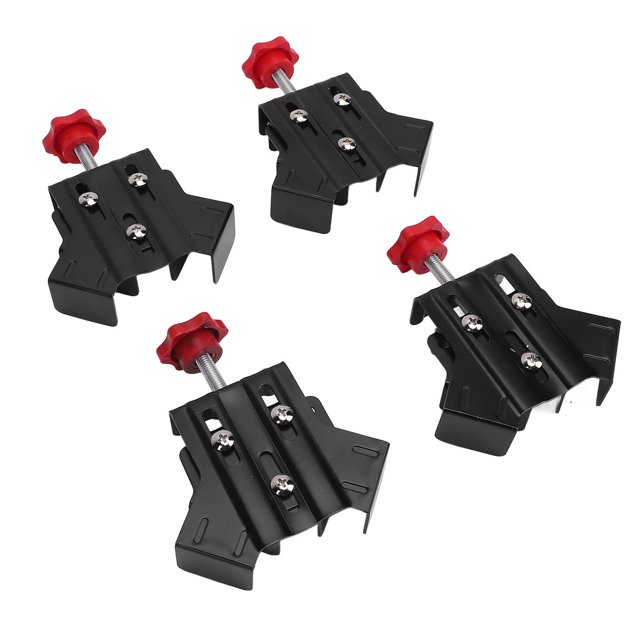 Clamp 4 Pcs Woodworking Corner Clamp Carbon Steel Adjustable Right Angle Clamp for Welding Picture Frame Jointing