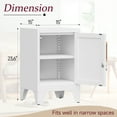 thumbnail image 7 of Metal Cabinet, 23.6" H Metal Storage Locker with Locking Door and Adjustable Shelves, Small Locker Cabinets for Office Garage School Gym, White, 7 of 7