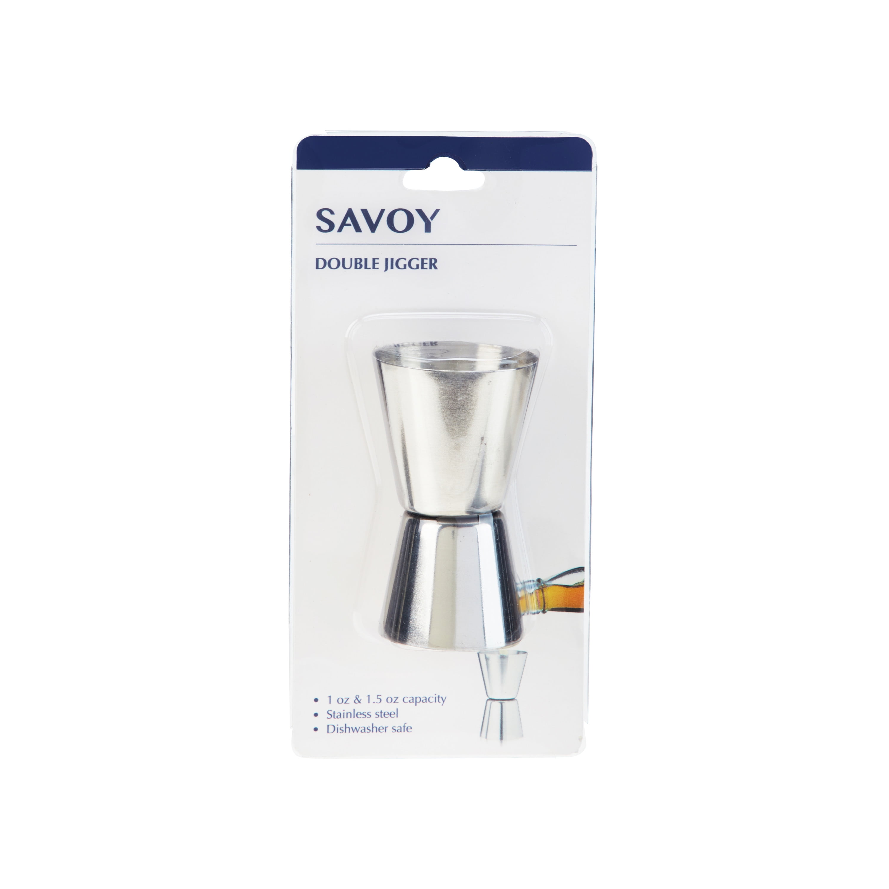 Savoy Stainless Steel Double jigger for Cocktails and Bartending