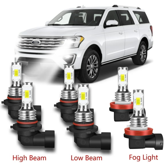 For Ford Explorer 2011 2012 2013 2014 2015 Led Headlight Hi&Lo Fog Light Bulbs Combo