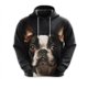 thumbnail image 3 of Sudadera con estampado de cara de perro divertida, sudadera con capucha de bulldog francés y corgi para hombre, chándal con pastor alemán y dachshund, sudaderas con capucha para perros, 3 of 5