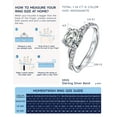 thumbnail image 5 of MomentWish 1.3 Carat Round Cut Moissanite Engagement Rings Set,Wedding Bridal Ring Set Infinity Ring Promise Ring 925 Sterling Silver with 18K White Gold Plated, 5 of 7