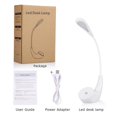 thumbnail image 1 of Lamplamp 17×17×9 Led Desk Lamp, Book Reading Bedside Lights With Flexible Neck, Touch Sensitive Control 3 Bright, 1 of 8