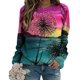 thumbnail image 4 of Camisas informales de manga larga para mujer, sudadera de cuello redondo con estampado Floral, jersey de cuello redondo, Tops tipo túnica holgados Pompotops  FGAJ1818, 4 of 6
