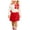 Red, variant on Toddler Baby Girls Clothes Ruffle Long Sleeve Round Neck Top Skirt Short Hat Fall Outfit 3 Piece Skirt Set(Red,12-18 Months)
