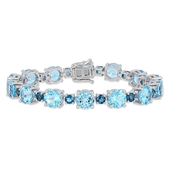 Everly Women's Topaz Sterling Silver Tennis Bracelet