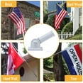 thumbnail image 4 of Jetlifee Flag Pole Holder Mounting Bracket with Hardwares, Multi-Position Flag Pole for House Wood Wall - Aluminum Metal and Rust Proof, 1”Inner Diameter - White, 4 of 10