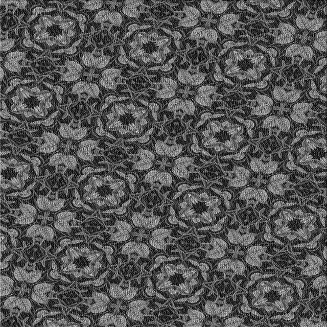 Ahgly Company Machine Washable Indoor Square Transitional Charcoal Black Area Rugs, 8' Square