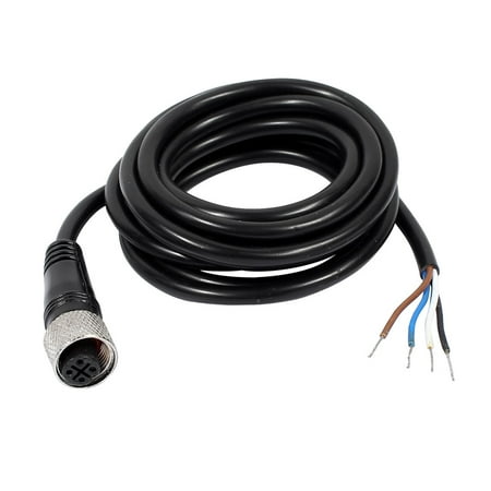 M12 Female Straight 4 Pin Connector Aviation Socket Electrical Cable 2M price history on PriceWatchPro