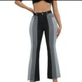 thumbnail image 2 of WREESH Womens Jeans Spring and Summer New Button Fashion Casual Long Pants Black, 2 of 5