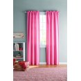 thumbnail image 5 of Your Zone Solid Blackout Rod Pocket Curtain Panel Pair, Set of 2, Coral, 30" W x 95" L, 5 of 6
