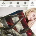 thumbnail image 3 of Chilfamy  Deer Camo American Flag Throw Blanket Warm Ultra-Soft Micro Blanket for Bed Couch Living Room Decoration White, 3 of 6