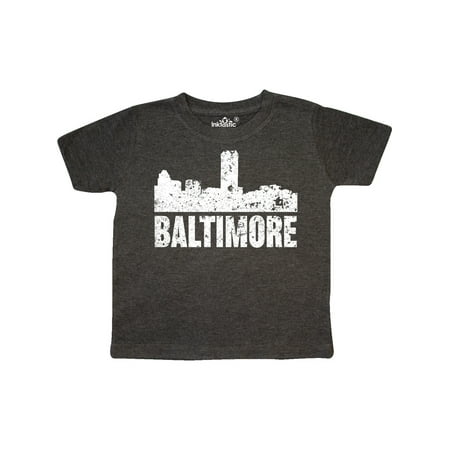 

Inktastic Baltimore Skyline Grunge Gift Toddler Boy or Toddler Girl T-Shirt