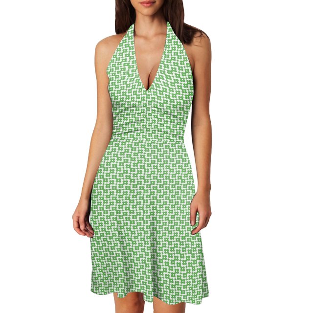 Women Summer Sleeveless Neck Summer Work Dresses Spring Boho Floral with Ladies Dresses Summer Casual Pocket Elastic Waist Ruffle Casual Dresses for Women Mini Dresses