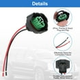 thumbnail image 4 of Conectores hembra de faros Unique Bargains 2 Pcs 2 Pines H8 H9 H11 880 881 Adaptador de conector de cable Pigtail de 3.94" de largo Conector eléctrico de automóvil impermeable, 4 of 6