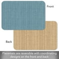 thumbnail image 6 of CounterArt "Blue/Natural Basket Weave Design" Reversible Easy Care Flexible Plastic Placemat 4 Pack, 6 of 8