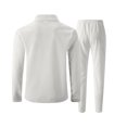 thumbnail image 5 of Ketyyh-chn99 Mens Sweat Suits Set Tracksuit 2 Piece Outfits Men's Solid Color Zip Front Cardigan Jacket Trousers Set Size for S,White, 5 of 5