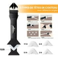 thumbnail image 4 of Outil de Finition de Scellant Effortless, Outils de Calfeutrage en Silicone avec Tête en Acier Inoxydable pour Calfeutrage Intérieur et Extérieur, Grattoir à Résidus Adhésif de Haute Qualité pour Cuisine, 4 of 5