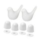 thumbnail image 4 of 2 fundas de cerámica para asiento de inodoro con forma de pájaro. Decoración creativa para el baño. Fáciles de instalar. Blanco, 4 of 9
