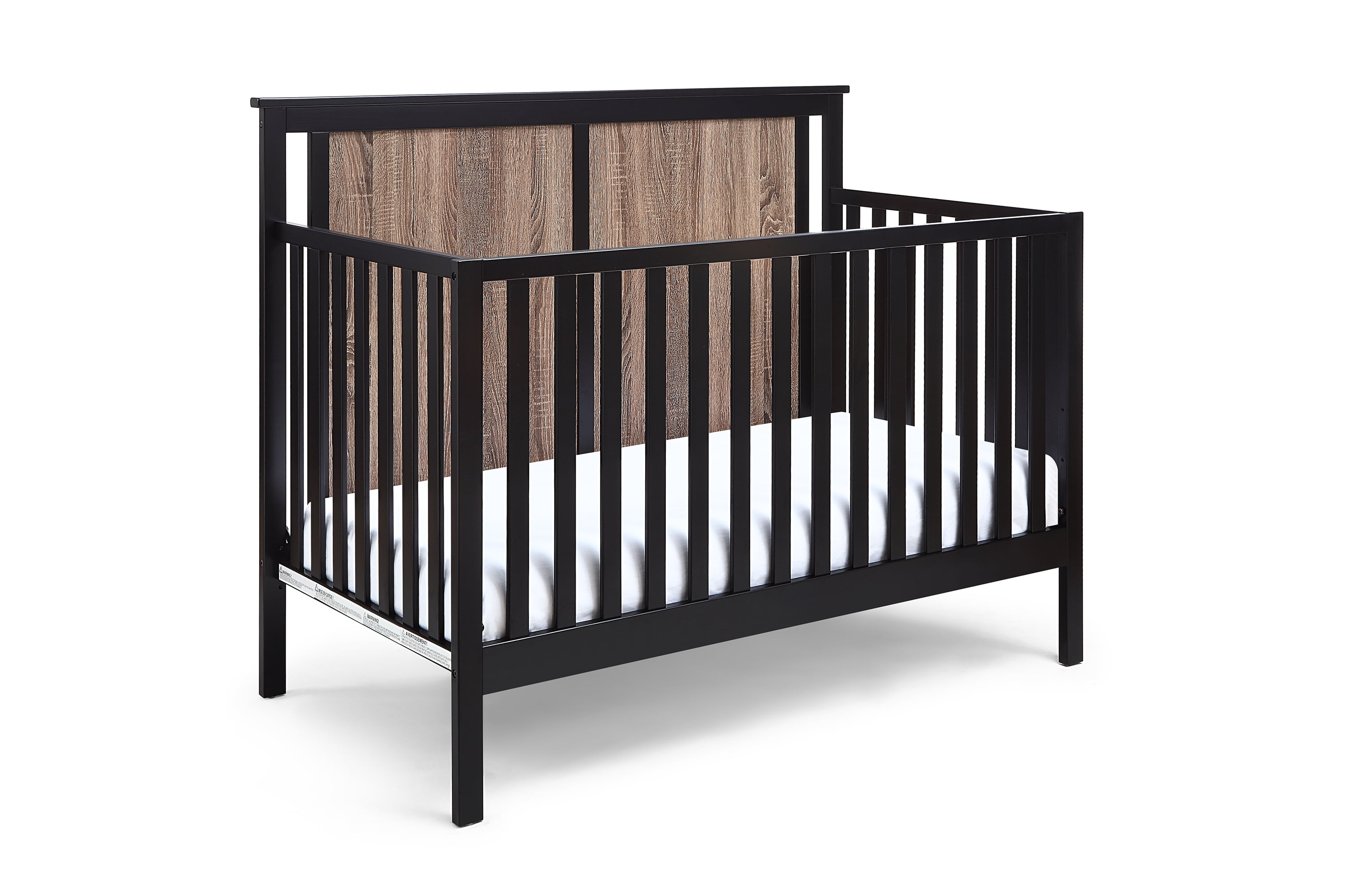 Suite Bebe Connelly Crib in Black and Vintage Walnut Finish