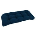thumbnail image 3 of Blazing Needles 42-inch by 19-inch Twill Rounded Back Bench/Loveseat Cushion - 42 x 19 Navy, 3 of 3