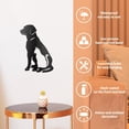 thumbnail image 5 of Dog Cat Wall Art Decoration Black Metal Wall Art Decor Sign for Home Indoor Pet Animal Iron Wall Hanging Decor for Front Porch Garden Office Living Room Pet Store Wall Decoration 21x30cm, 5 of 9