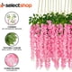 thumbnail image 4 of Flores Artificiales De Decoracion Glicina Colgantes De Wisteria para Jardín Exterior Hogar Fiesta Boda Plantas Artificiales Decorativas Flores Artificiales Realistas (Rosas 12 Piezas), 4 of 8