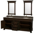 thumbnail image 2 of Wyndham Collection Wcvtrad80dibunom28 White Andover 80" Double Vanity Set - Black, 2 of 4