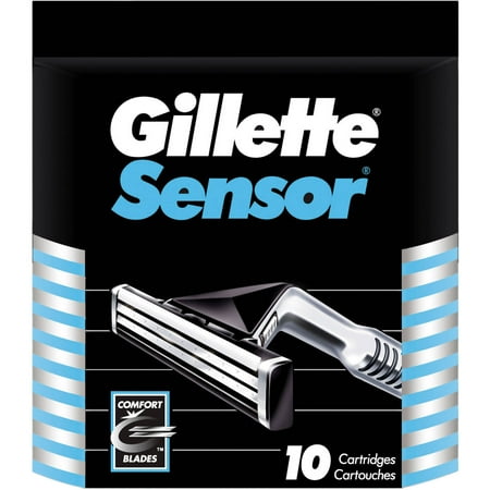 Gillette Sensor Men's Razor Blade Refills, 10 count