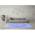 thumbnail image 3 of Ahgly Company Indoor Round Medallion Blue Traditional Area Rugs, 6' Round, 3 of 4