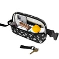 thumbnail image 2 of Mexican Skull Waist Bag – Geometric Skeleton Fanny Pack with Gold, Moon, and Snake Print – Adjustable Waterproof Belt Bag for Festival Style and Streetwear, 2 of 4
