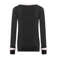 thumbnail image 4 of Mujeres Sexy Navidad Copa de vino Slim Velvet Stiching Casual Impresión de manga larga con cuello en V Camisas Blusas Tops Pompotops gfhjh20824, 4 of 5