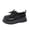 Black, variant on Kids Girls Non-Slip Shoes Soft Sole Bow Ankle Boots Casual Mary Jane Princess Shoes Small Leather Single Shoes for Toddler Baby