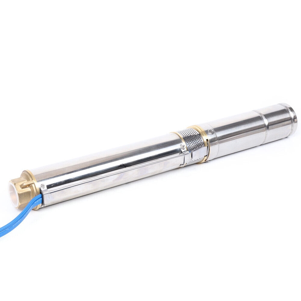 Miumaeov 3'' Solar Deep Well Submersible Pump 48V DC 400W Stainless Steel Water Pump with MPPT Controller 3,000L/H