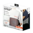 Sharper Image Calming Heat Back Wrap with Relaxing Vibrations, Gray