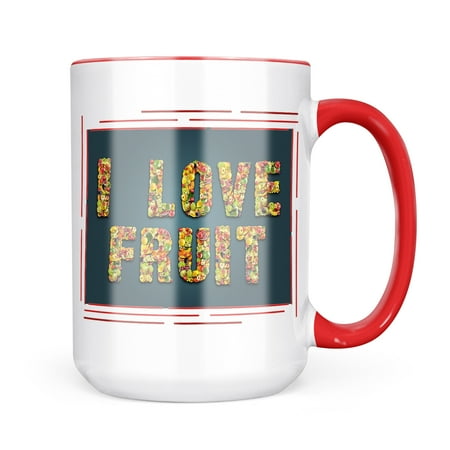 

Neonblond I Love Fruit Mixed Fruit Healthy Mug gift for Coffee Tea lovers