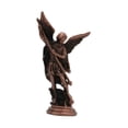 thumbnail image 3 of Figura de ángel San Miguel, artesanía, adorno religioso coleccionable de mesa Bronce rojizo, 3 of 7