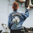 2024 Denim Jacket Woman Short Style Clothing Retro Topcoat Pocket