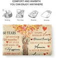 thumbnail image 7 of 60th Anniversary Blanket Gifts 60th Wedding Anniversary Blanket Gifts for Parents Grandparents Couple 60 Year Anniversary Wedding Decorations Gift Ideas Throw Blanke, 7 of 7