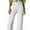 White, variant on DOKOTOO Women's Wide Leg Jeans High Waisted Stretchy Boyfriend Denim Pants Trendy with Big Pocket