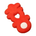 thumbnail image 3 of Almohada de felpa BLESIY Cojín rojo de boda San Valentín gruesa palabra feliz para sala de estar Sofá y Dormitorio, 3 of 8